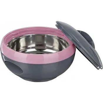 GOURMETmaxx Termomísa 1 l šedá/růžová