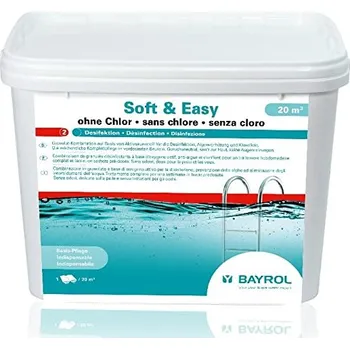 Bazénová chemie BAYROL Soft & Easy 4,48 kg (20 m3), bezchlorová dezinfekce - přípravek proti řasám a na čiření vody