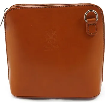 Kabelka Vere Pelle Kožená malá dámská crossbody kabelka Diva Rezavá Barva: Rezavá