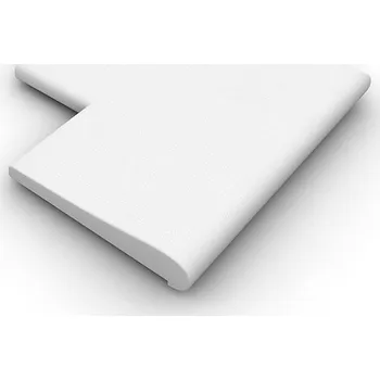 Bazénový lem Roh 90° opačný, umělý pískovec bílý