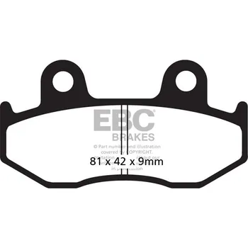 Brzdová destička Brzdové destičky EBC SFAC323