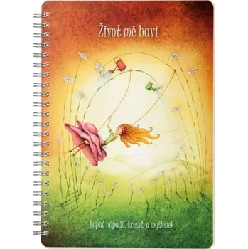 Blok BOBO Kroužkový blok čistý A5 50 listů Život mě baví