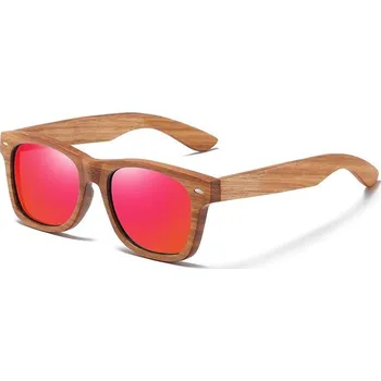 Sluneční brýle Woodrow Dřevěné sluneční brýle Tyrone Zebra Wood Orange Red