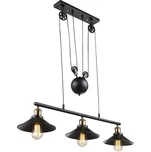 Globo 15053-3 závěsné stropní svítidlo Lenius 3x60W | E27 + Trio 983-3400 3x LED žárovka TROPFEN 1x4W | E14 | 470lm | 3000K