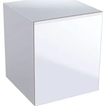 Koupelnový nábytek Geberit Acanto boční skříňka s jednou zásuvkou a vnitřní zásuvkou 45x47,6x52 cm, lakovaný s&nbsp;vysokým leskem/bílý, sklo lesklé/bílé (500.618.01.2)