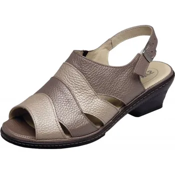 Dámská zdravotní obuv Sante zdravotní obuv Dámská kožená zdravotní otevřená vycházková obuv CS/001535 SAND Tabulka dámských velikostí: 41