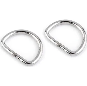 Polokroužek šíře 12 mm, barva 1 nikl