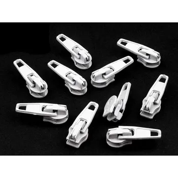 Zip Jezdec ke spirálovým zipům No 3, barva 101 bílá