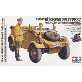 Plastikový model Tamiya German Kubelwagen Type 82 Africa Corps 1:16