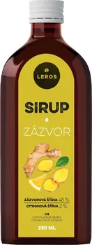 Sirup Leros Sirup zázvor 250 ml