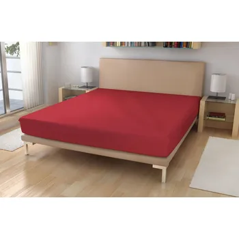 Prostěradlo Jersey prostěradlo EXKLUSIVE Bordo 90x200 cm