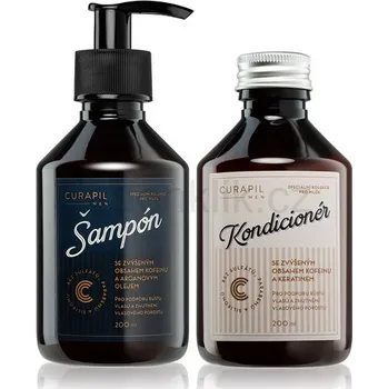 Kosmetická sada Curapil Men Caffeine and Argan Oil sada
