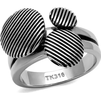 Prsten Šperky4U Extravagantní ocelový prsten - velikost 52 - AL-0028-52