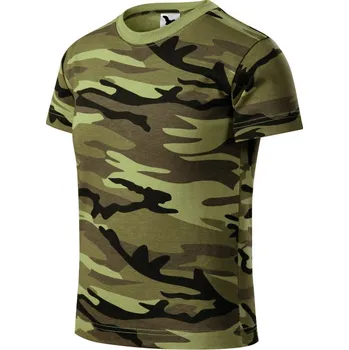 Chlapecké tričko Dětské Tričko Maskáčové Zelené Velikost: 146cm / 10 let