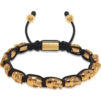 Náramek Náramek s Lebkou Zlatý MSB004L