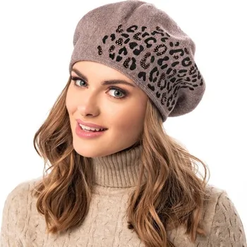 Čepice Dámská čepice BODEGA II - Loman šedá s potiskem uni