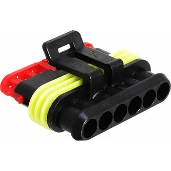 Elektrická zásuvka Konektor Superseal 1.5 zásuvka 6pin