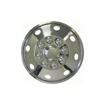 Poklice na kolo Nerezové poklice přední 16" Eurotrims s imitací šroubů