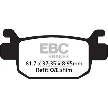 Brzdová destička Brzdové destičky EBC SFAC415