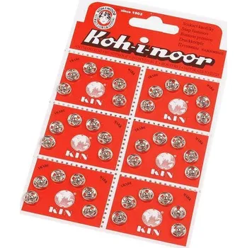 Galanterie Kovové patentky / stiskací knoflíky vel. 1 a 2, barva 1 (Ø8,5 mm) nikl