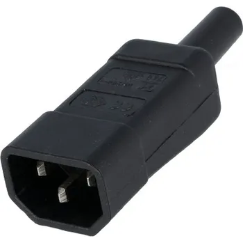 Elektrický konektor Konektor IEC60320 C14 (E) vidlice 749