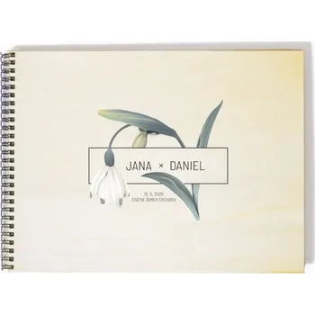 Fotoalbum Svatební fotoalbum bledule - A4 - 20 listů + doprava zdarma