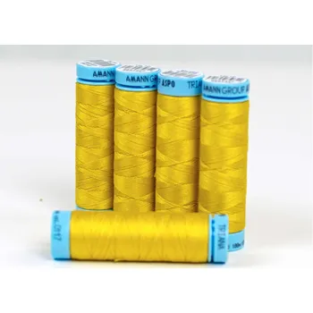 Nit Snový svět Bavlněná nit teplá žlutá (0117) 100 metrů