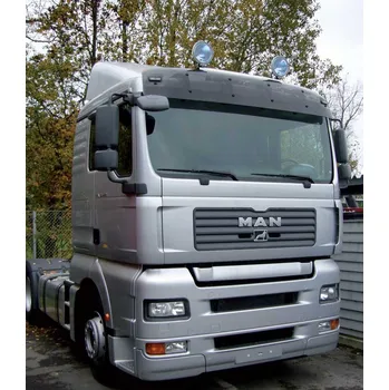 Plexi ofuk oken Sluneční clona MAN TGX/TGA/TGL XL 04/2004- art. 5116AB/komplet (kompletní clona - akrylová část s montážní sestavou, Wide cabin, standard roof)