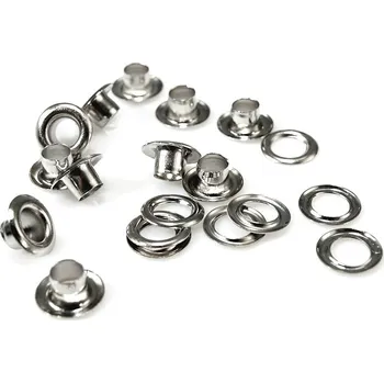 Průchodky s podložkou vnitřní Ø5,5 mm / vnější Ø10 mm, barva 1 nikl