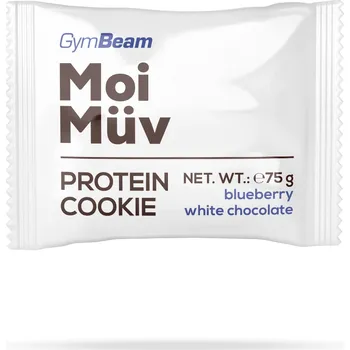 GymBeam protein cookie MoiMüv 75 g borůvky s bílou čokoládou