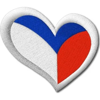 Florbalový dres Pelisport Nášivka České srdce 7 x 6 cm