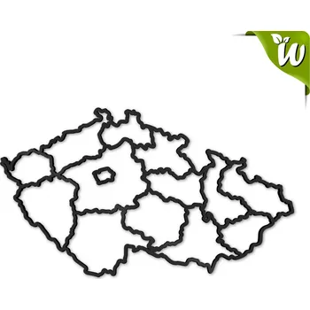 Dřevěná dekorace MAPA ČR