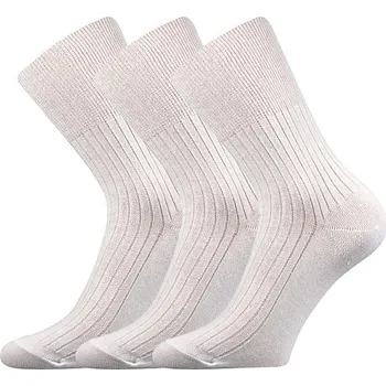 Pánské ponožky Zdravotní ponožky 3 kusy v balení VoXX Zdrav bílá Velikost: 43-45
