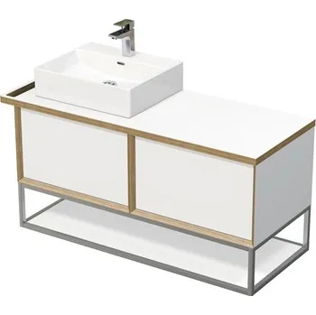 Umyvadlo Koupelnová skříňka s umyvadlem na desku Intedoor MULTI 128 cm OXO MULTI OALU 120L 2Z KDL