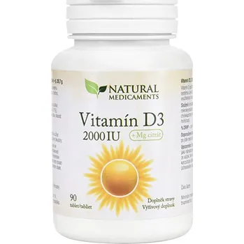 Natural Medicaments Vitamín D3 2000 IU 90 tbl.