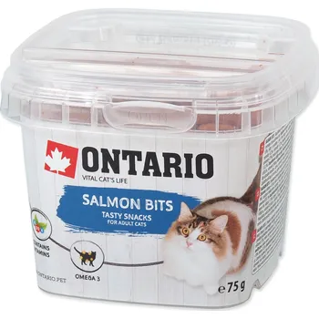 Volný čas 10ks ONTARIO pochoutka Salmon Bits 75g