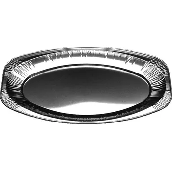 Jednorázové nádobí Tác AL oválný 425x285mm, volně lož.