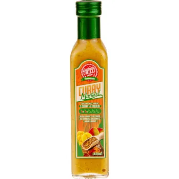 Hořčice Lakyho chilli Curry Mustard 250 ml - Hořčičná chilli omáčka s curry a medem