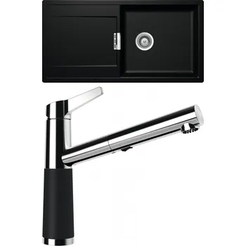 Granitový dřez Set Schock S9-5 (dřez Mono D-100L Magma + baterie SC-510.120 Magma)