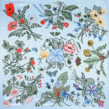 Šátek Velký šátek---Květiny, včely a motýli 3