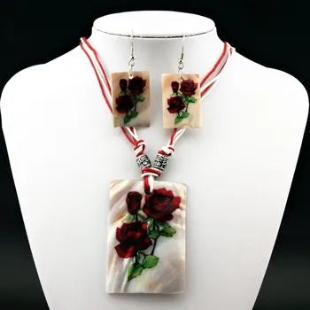 Souprava šperků Shell sada šperků ---- Růže