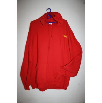 Pánská mikina MIKINA s kapucí GILDAN a potiskem USMC - ČERVENÁ Velikost: L