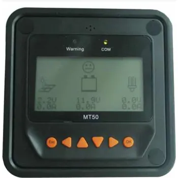 solární regulátor EPever displej MT-50 k regulátoru PWM a MPPT (Solární regulátor S VÝKONEM 12V - 390 Wp / 24V - 780Wp)