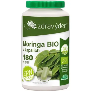 Přírodní produkt Zdravý den Moringa BIO 180 cps.