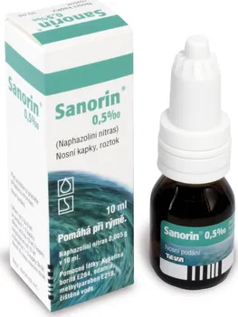 Lék na kašel, rýmu a nachlazení Sanorin 0,5‰ 10 ml