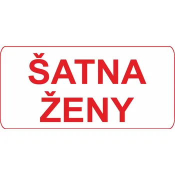 Speciální papír Šatna ženy samolepící vinylová fólie 200 x 100 mm