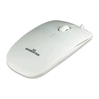 Myš MANHATTAN Myš Silhouette USB optická, bílá