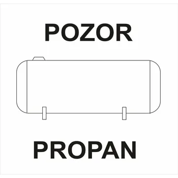 Pozor propan plast 0,5mm 148 x 148 mm
