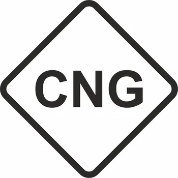 Značení označení paliv CNG - zemní plyn samolepka UV tisk arch 20ks 15 mm