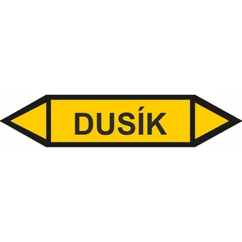 Oboustranná šipka - Dusík Samolepka PVC 2: 342x74 mm